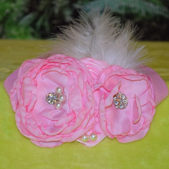 NEW ~ Think Pink Bows Couture Alexa Headband Pink 4+ yrs - Picture 2 of 6